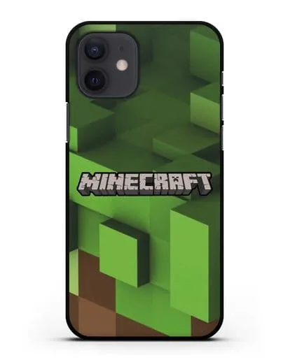 Чехол с изображением Minecraft силиконовый для iPhone 12