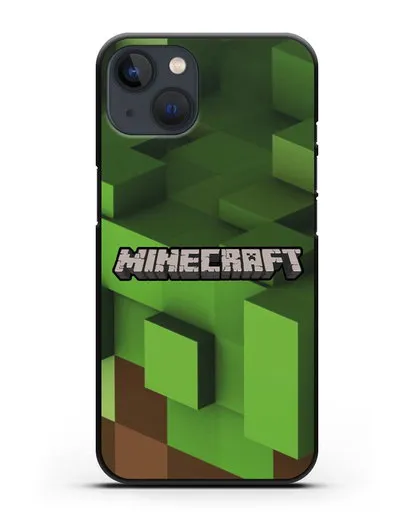 Чехол с изображением Minecraft силиконовый для iPhone 13