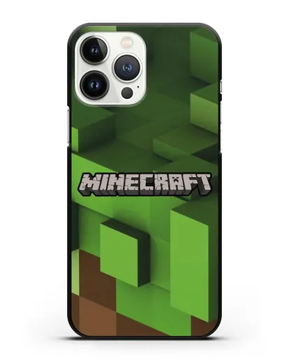 Чехол с изображением Minecraft силиконовый для iPhone 13 Pro Max