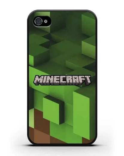 Чехол с изображением Minecraft силиконовый для iPhone 4/4s