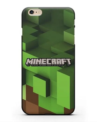 Чехол с изображением Minecraft силиконовый для iPhone 6s Plus