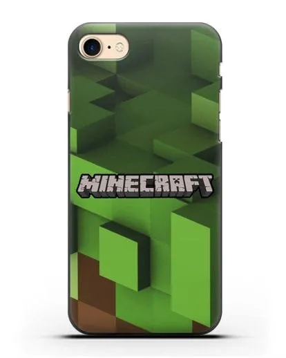 Чехол с изображением Minecraft силиконовый для iPhone 7