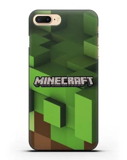 Чехол с изображением Minecraft силиконовый для iPhone 7 Plus