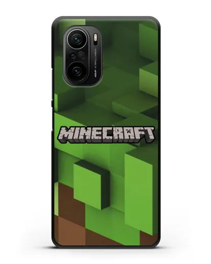 Чехол с изображением Minecraft силиконовый для Xiaomi Poco F3