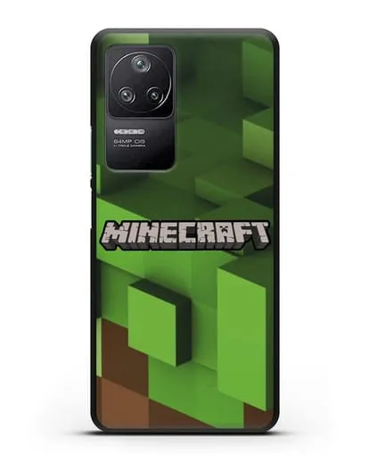 Чехол с изображением Minecraft силиконовый для Xiaomi Poco F4