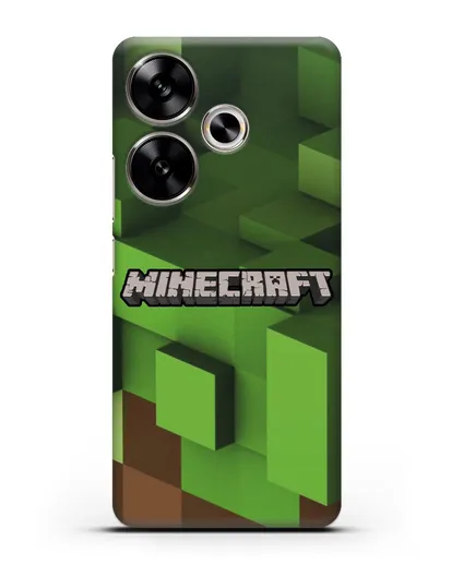 Чехол с изображением Minecraft силиконовый для Xiaomi Poco F6