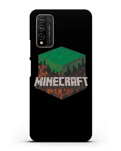Чехол с логотипом Minecraft силиконовый для Honor 10X Lite
