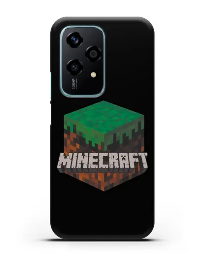 Чехол с логотипом Minecraft силиконовый для Honor 200 Lite