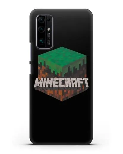 Чехол с логотипом Minecraft силиконовый для Honor 30 Premium