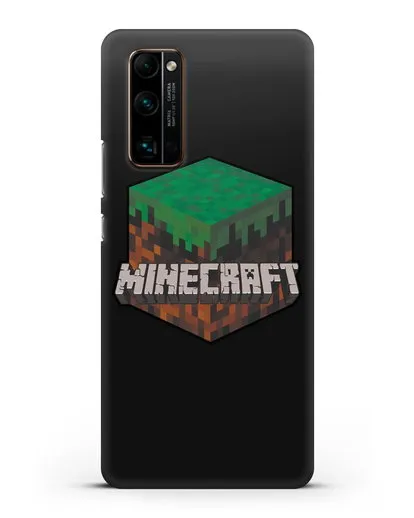 Чехол с логотипом Minecraft силиконовый для Honor 30 Pro