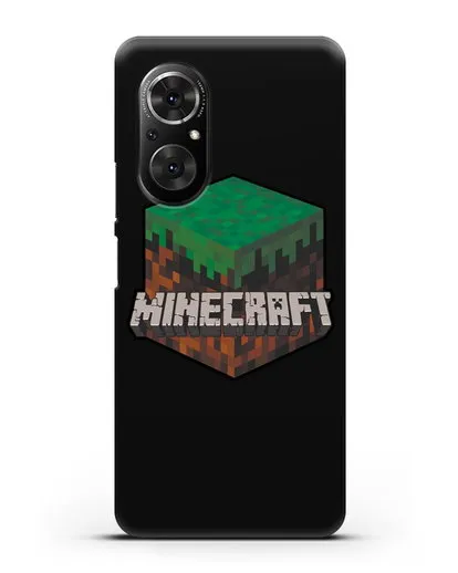 Чехол с логотипом Minecraft силиконовый для Honor 50 SE