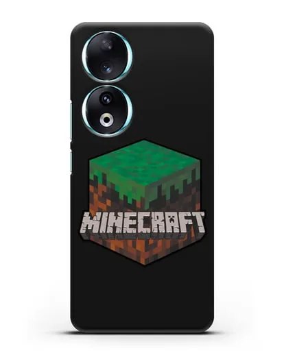 Чехол с логотипом Minecraft силиконовый для Honor 90