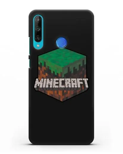 Чехол с логотипом Minecraft силиконовый для Honor 9C