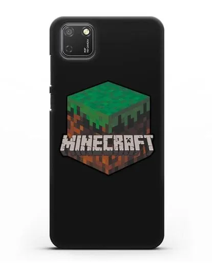 Чехол с логотипом Minecraft силиконовый для Honor 9S