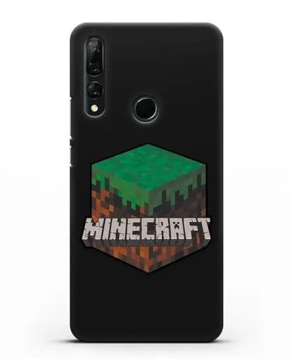 Чехол с логотипом Minecraft силиконовый для Honor 9X