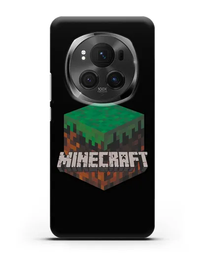 Чехол с логотипом Minecraft силиконовый для Honor Magic 6 Pro