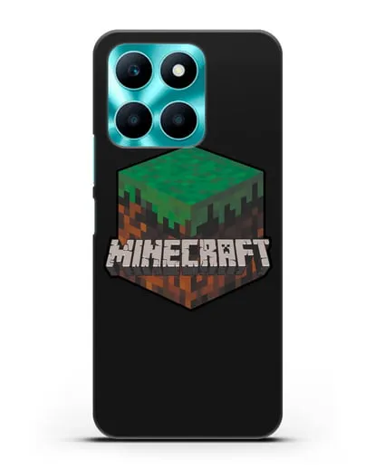 Чехол с логотипом Minecraft силиконовый для Honor X6a