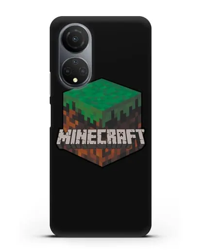 Чехол с логотипом Minecraft силиконовый для Honor X7