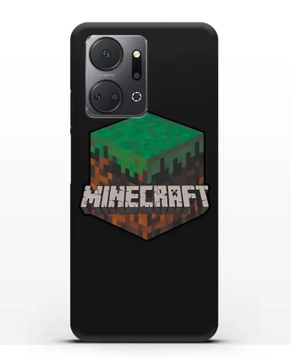 Чехол с логотипом Minecraft силиконовый для Honor X7a