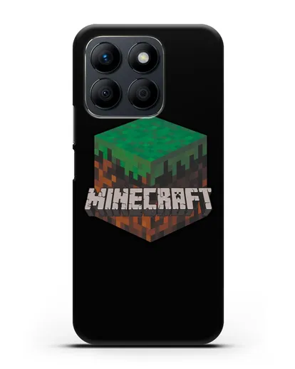 Чехол с логотипом Minecraft силиконовый для Honor X8b