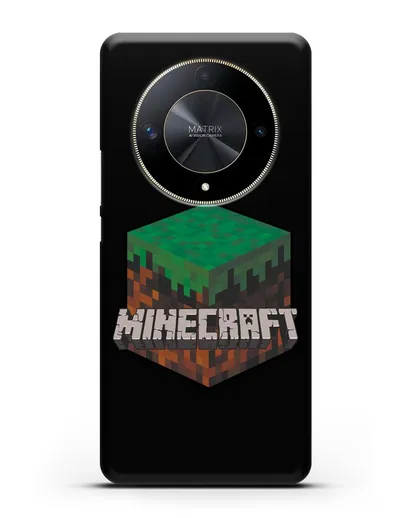 Чехол с логотипом Minecraft силиконовый для Honor X9b