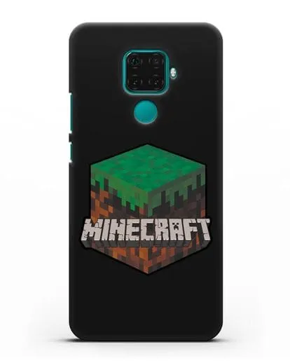 Чехол с логотипом Minecraft силиконовый для Huawei Mate 30 Lite