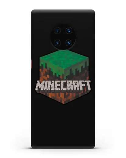 Чехол с логотипом Minecraft силиконовый для Huawei Mate 30 Pro
