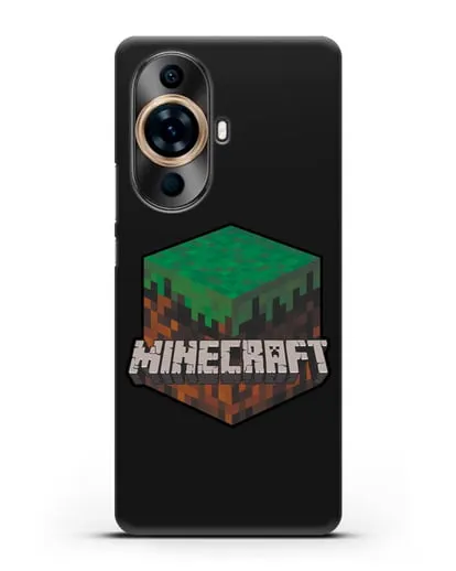 Чехол с логотипом Minecraft силиконовый для Huawei Nova 11 Pro
