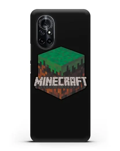 Чехол с логотипом Minecraft силиконовый для Huawei Nova 8