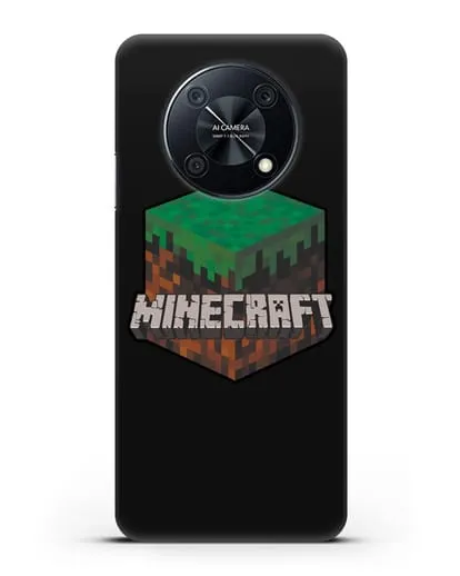 Чехол с логотипом Minecraft силиконовый для Huawei Nova Y90