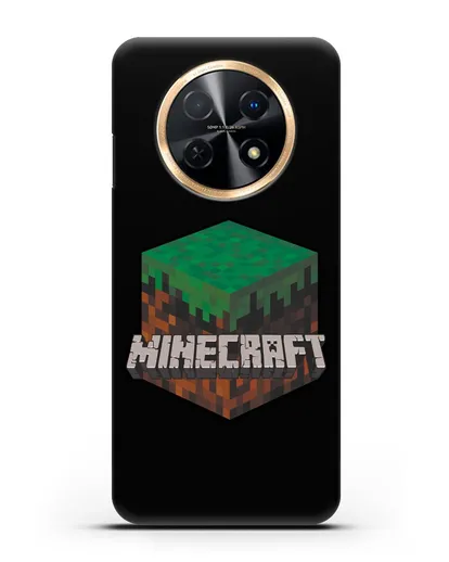 Чехол с логотипом Minecraft силиконовый для Huawei Nova Y91