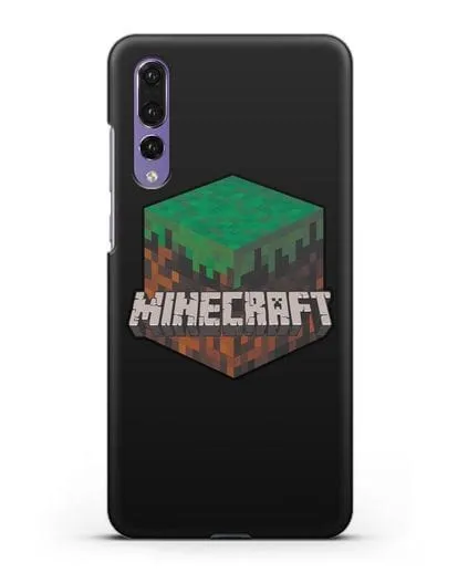 Чехол с логотипом Minecraft силиконовый для Huawei P20 Pro