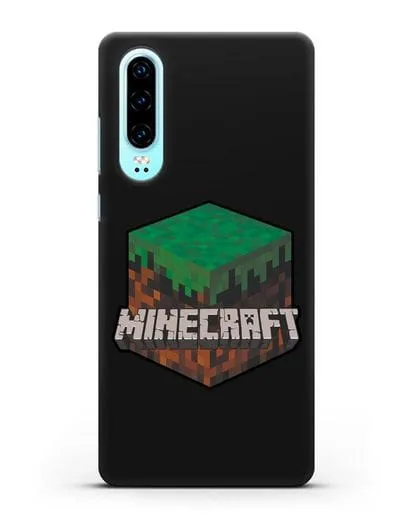 Чехол с логотипом Minecraft силиконовый для Huawei P30