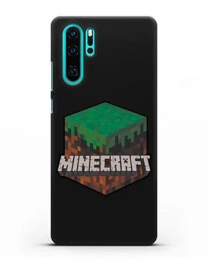 Чехол с логотипом Minecraft силиконовый для Huawei P30 Pro