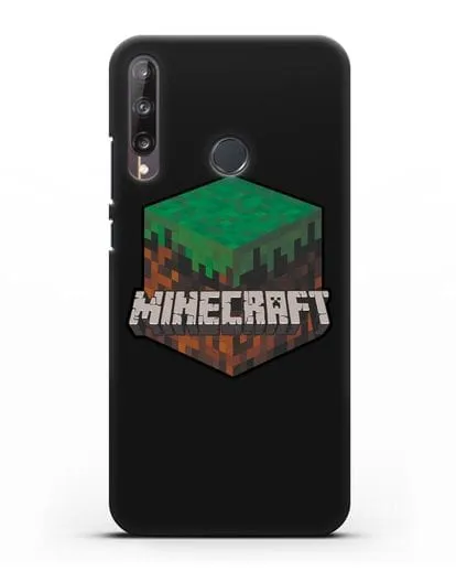 Чехол с логотипом Minecraft силиконовый для Huawei P40 lite E