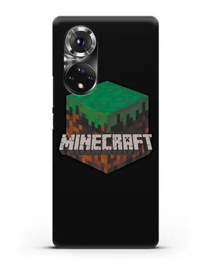 Чехол с логотипом Minecraft силиконовый для Huawei P50 Pro