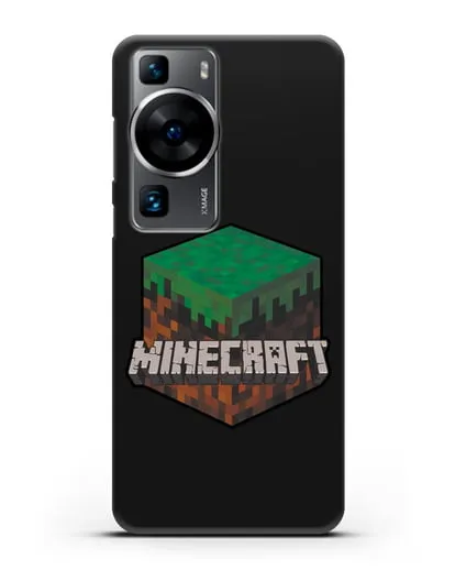 Чехол с логотипом Minecraft силиконовый для Huawei P60