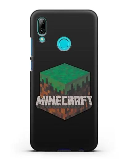 Чехол с логотипом Minecraft силиконовый для Huawei P Smart 2019