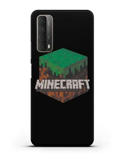 Чехол с логотипом Minecraft силиконовый для Huawei P Smart 2021