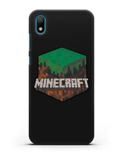 Чехол с логотипом Minecraft силиконовый для Huawei Y5 2019