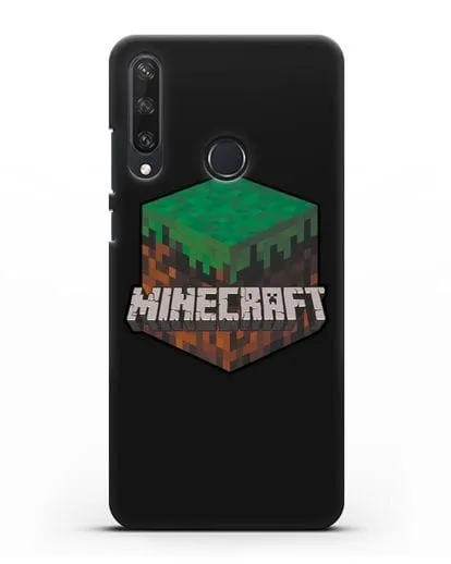 Чехол с логотипом Minecraft силиконовый для Huawei Y6P
