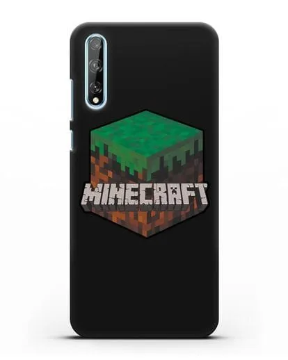 Чехол с логотипом Minecraft силиконовый для Huawei Y8P