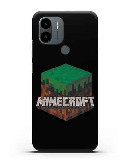 Чехол с логотипом Minecraft силиконовый для Xiaomi Poco C51