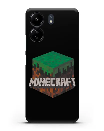 Чехол с логотипом Minecraft силиконовый для Xiaomi Poco C65