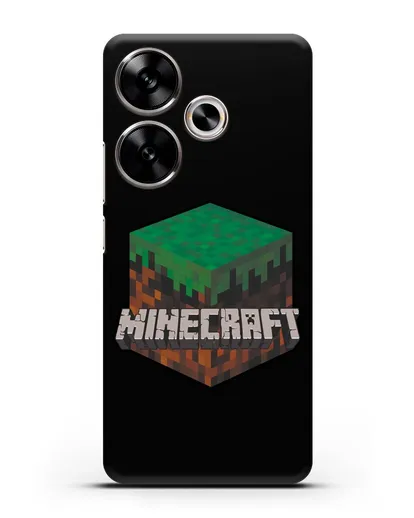 Чехол с логотипом Minecraft силиконовый для Xiaomi Poco F6