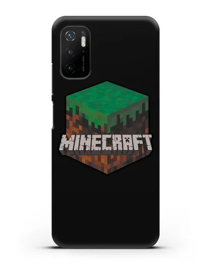Чехол с логотипом Minecraft силиконовый для Xiaomi Poco M3 Pro