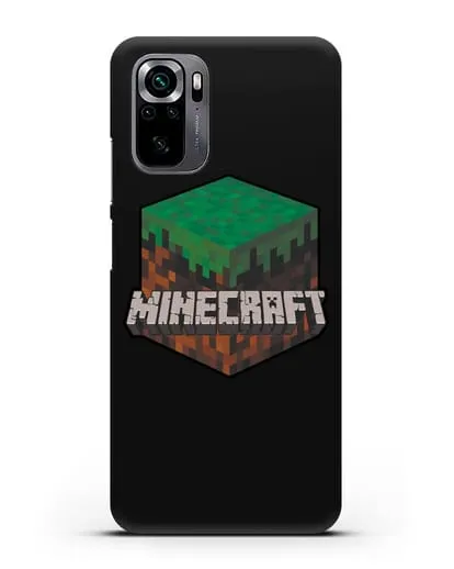 Чехол с логотипом Minecraft силиконовый для Xiaomi Poco M5s