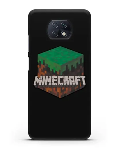 Чехол с логотипом Minecraft силиконовый для Xiaomi Redmi Note 9T