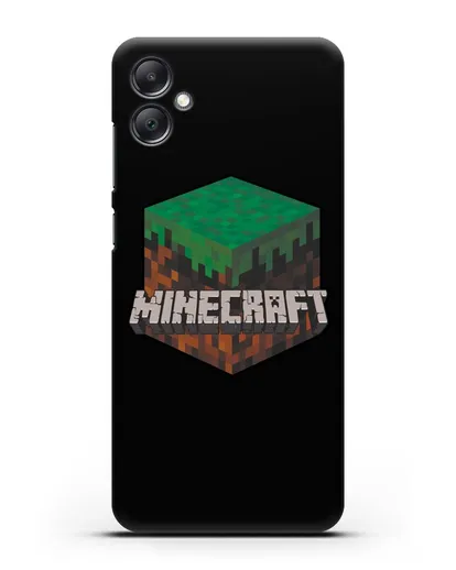 Чехол с логотипом Minecraft силиконовый для Samsung Galaxy A05 [SM-A055]