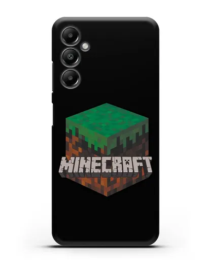 Чехол с логотипом Minecraft силиконовый для Samsung Galaxy A05s [SM-A057]